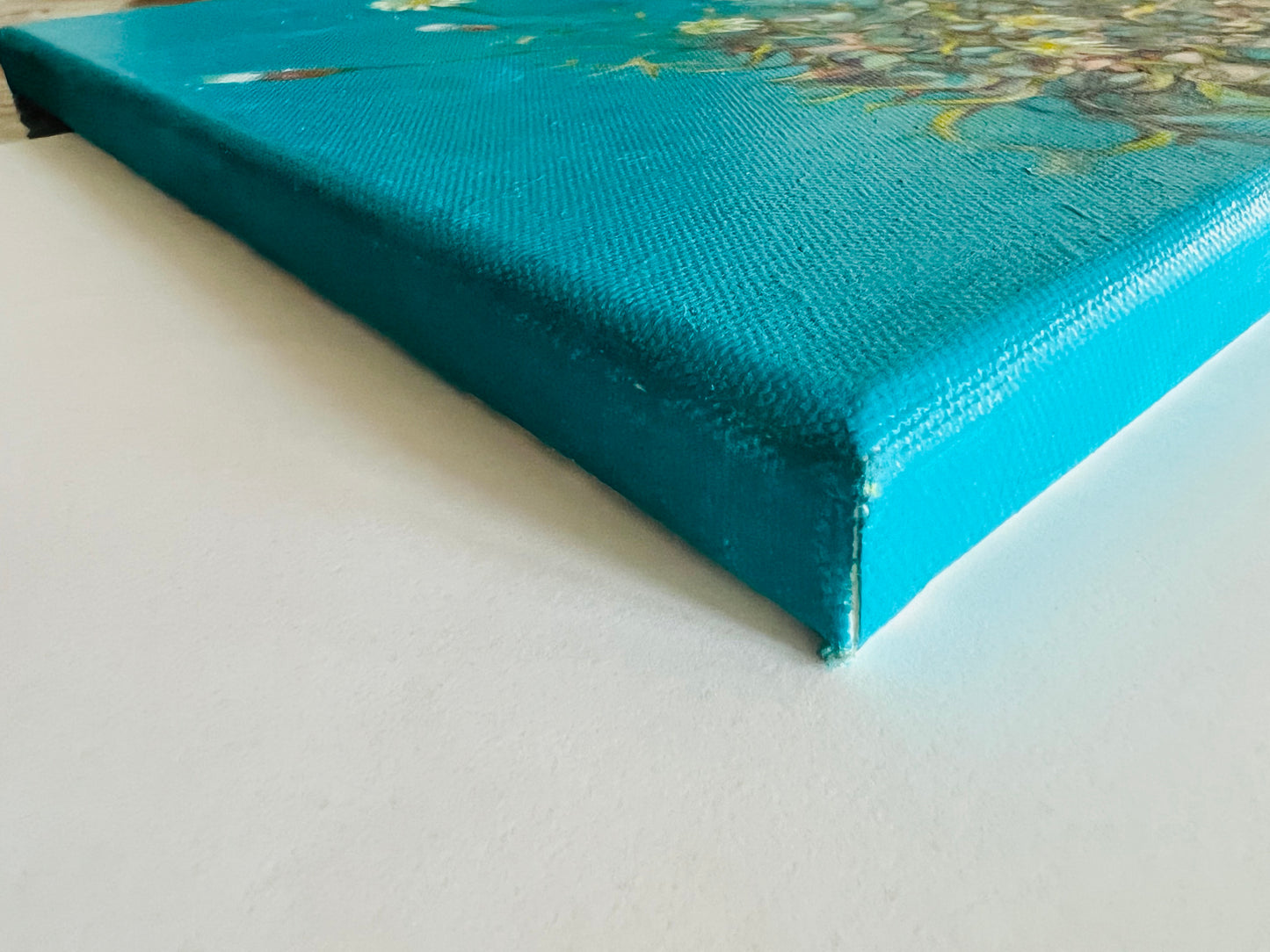 Flowers on turquoise - Ingibjörg Hauksdóttir